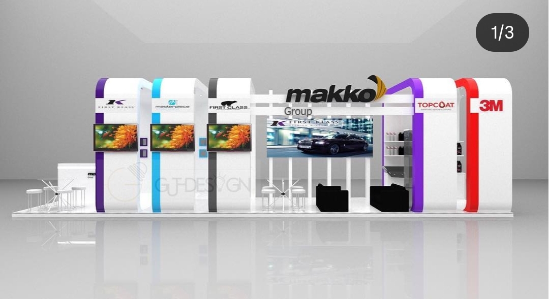Booth pameran Makko Group — automotive coating expo oleh GUTHDESIGN